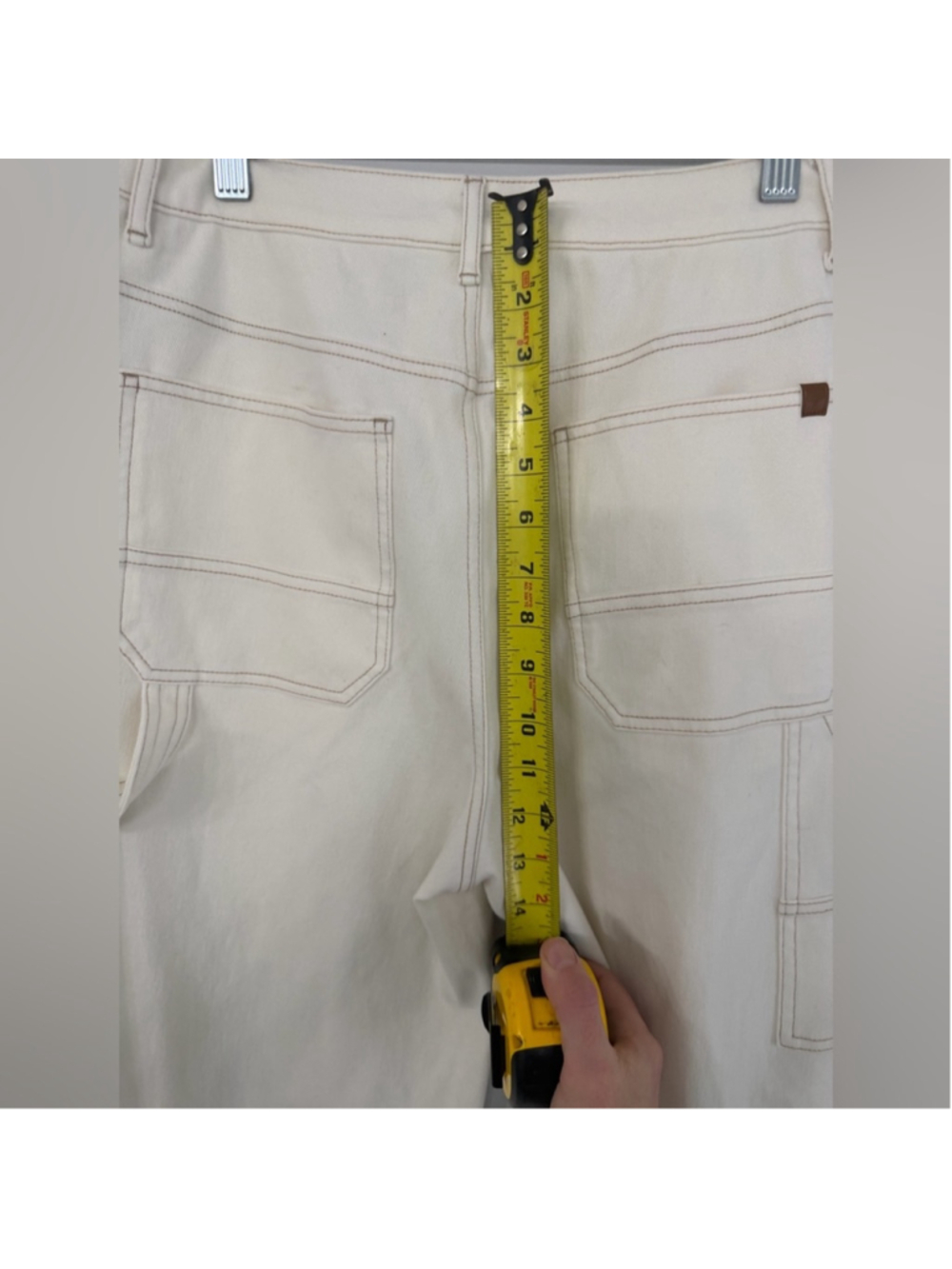 Halara Off White Wide Leg Cargo Pants Women’s Size Medium Very Soft and Stretchy - Picture 6 of 10